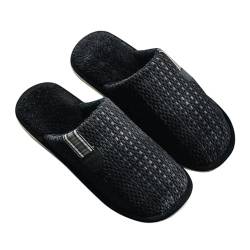 Chanpning Damen Winterhausschuhe Aus Filz Mit Antirutsch-Sohle Winter Wärme Memory Foam Pantoffeln Bequem Plüsch Rutschfeste Leicht Slippers Indoor von Chanpning