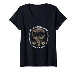 Damen Librarian Bookish - Bibliothek für Buchnerds, Bücherwürmer T-Shirt mit V-Ausschnitt von Chapter Keepers