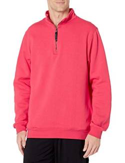 Charles River Apparel Unisex-Erwachsene Crosswind Quarter Zip Sweatshirt, Pink, Medium von Charles River Apparel