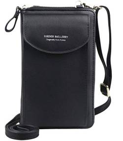 CheChury Damen Handytasche zum Umhängen Schutz Handy Geldbeutel Umhängetasche Damen Klein Stilvolle Damen Handytasche PU Leder Mini Schultertasche von CheChury