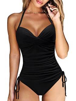 CheChury Damen Tankini Sexy Set Push up Badeanzug high Waist Zweiteiliger bademode Tankini Schwimmanzug Strandmode Sportlich Sommer klassisches Strand Schwimmanzug Set von CheChury