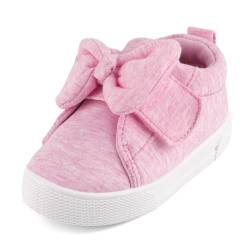 Cheerful Mario 1-5 Jahre Baby Mädchen Canvas Schuhe Casual Sneakers Kleinkindschuhe Leuchtschuhe Freizeitschuhe Mit Bogenknoten Rosa 22 EU von Cheerful Mario