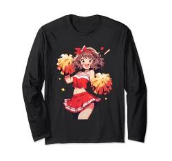 Weihnachten Cheerleading Santa Cheerleader Xmas Cheerleading Langarmshirt von Cheerleading Geschenk für Cheerleader Frauen