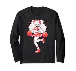 Weihnachten Cheerleading Santa Cheerleader Xmas Cheerleading Langarmshirt von Cheerleading Geschenk für Cheerleader Frauen