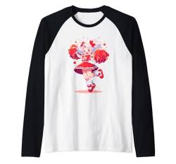 Weihnachten Cheerleading Santa Cheerleader Xmas Cheerleading Raglan von Cheerleading Geschenk für Cheerleader Frauen