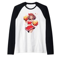 Weihnachten Cheerleading Santa Cheerleader Xmas Cheerleading Raglan von Cheerleading Geschenk für Cheerleader Frauen