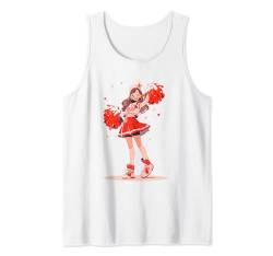 Weihnachten Cheerleading Santa Cheerleader Xmas Cheerleading Tank Top von Cheerleading Geschenk für Cheerleader Frauen