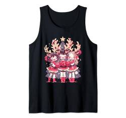 Weihnachten Rentier Cheerleader Xmas Cheerleading Tank Top von Cheerleading Geschenk für Cheerleader Frauen