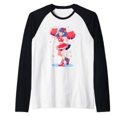 Weihnachten Cheerleading Santa Cheerleader Xmas Cheerleading Raglan von Cheerleading Geschenk für Cheerleader