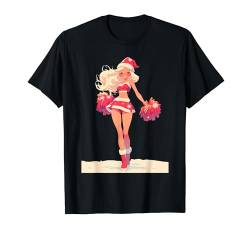 Weihnachten Cheerleading Santa Cheerleader Xmas Cheerleading T-Shirt von Cheerleading Geschenk für Cheerleader