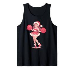 Weihnachten Cheerleading Santa Cheerleader Xmas Cheerleading Tank Top von Cheerleading Geschenk für Cheerleader