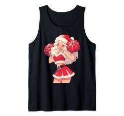 Weihnachten Cheerleading Santa Cheerleader Xmas Cheerleading Tank Top von Cheerleading Geschenk für Cheerleader