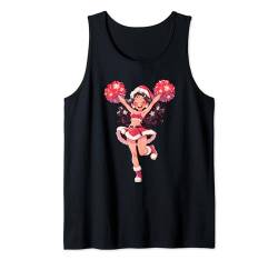 Weihnachten Cheerleading Santa Cheerleader Xmas Cheerleading Tank Top von Cheerleading Geschenk für Cheerleader