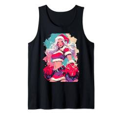 Weihnachten Cheerleading Santa Cheerleader Xmas Cheerleading Tank Top von Cheerleading Geschenk für Cheerleader