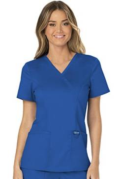 Cherokee Damen OP-Oberteil Revolution - Kasack Oberteil - OP-Oberteil - Klinik-Hemd - Klinikkleid - Schlupfkasack - Weicher Stretch - Scrubs - Medizinische Berufsbekleidung - Dunkelblau - M von Cherokee