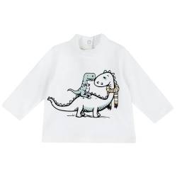 Chicco, T-shirt a maniche lunghe, Baby - Jungen, Weiß (1), 2A, Entworfen in Italien von Chicco