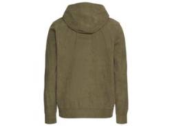 Sweatjacke CHIEMSEE "DUSTY OLIVE" Gr. S, grün (dusty olive), Herren, angeraute Sweatware, Obermaterial: 100% Polyester, Sweatjacken von Chiemsee