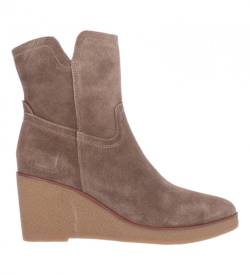 Chika10 für Damen. CHALLENGER 07 Lederstiefel Challenger 07 Taupe (40), 3 bis 5 cm, Lässig von Chika10