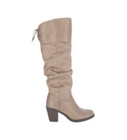 Chika10 für Damen. KURAZO 31 Kurazo 31 taupefarbene Stiefel (39), 3 bis 5 cm, Schnürsenkel, Lässig von Chika10