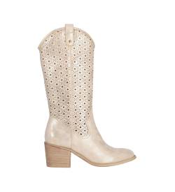 Chika10 für Damen. LILY 29 Stiefel Lily 29 beige (37), 3 bis 5 cm, Keine, Lässig von Chika10