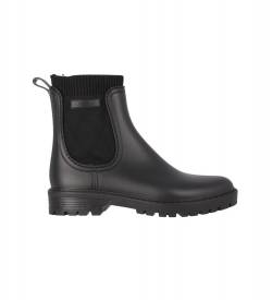 Chika10 für Damen. RAIN 03 Stiefelette Rain 03 schwarz (37), Stoff, 1 bis 3 cm, Reißverschluss, Lässig von Chika10