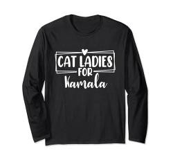 Wahlkampf für Cat Ladies For Kamala Childless Cat Lady in den USA Langarmshirt von Childless Catlady Cute Cat Lady Apparel