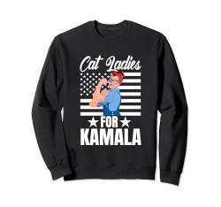 Wahlkampf für Cat Ladies For Kamala Childless Cat Lady in den USA Sweatshirt von Childless Catlady Cute Cat Lady Apparel