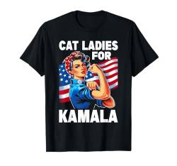 Wahlkampf für Cat Ladies For Kamala Childless Cat Lady in den USA T-Shirt von Childless Catlady Cute Cat Lady Apparel