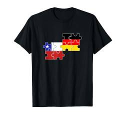 Chile Deutschland Flagge Chilene T-Shirt von Chilenische Stolz Chile Geschenke