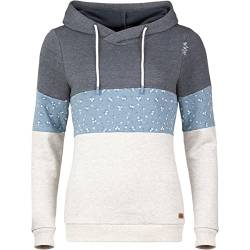 Chillaz Damen Walchsee Hoodie, Blue Melange-White Melange, 34 von Chillaz