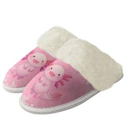 Chririnla Cartoon Axolotl Hausschuhe für Frauen Haus Slipper Fuzzy Haus Slipper Winter Home Schuhe Slip On Flanell Baumwolle Hausschuhe,40-41EU von Chririnla