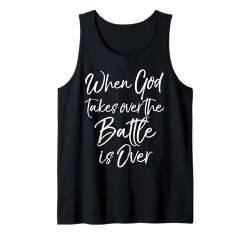 Christian Gift in English Jesus Quote Faith Church Gift Tank Top von Christian Apparel for Women Jesus Clothes for Men