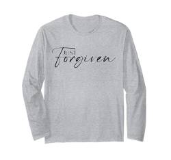 Christian Merch / Forgiven God Jesus inspirierender Spruch Langarmshirt von Christian Apparel & Gifts HHWCo.