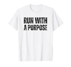 Laufen Sie mit einem Zweck Christian Faith Runner Running Workout T-Shirt von Christian Workout Apparel Co.