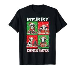 Cute Cow Santa Animals Lover Merry Christmas Tree Lights T-Shirt von Christmas Apparel Family Men Women Kids Pajama