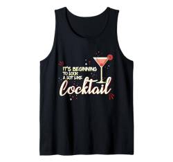 Es fängt an, sehr nach Cocktail Cool Christmas auszusehen Tank Top von Christmas Cocktail Drinker Holiday Party Drinks