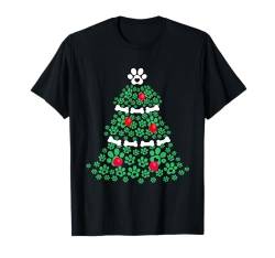 Niedlicher Weihnachtsbaum mit Hundepfote, für Welpen, Liebhaber, Männer, Frauen, Kinder T-Shirt von Christmas Holiday Wear