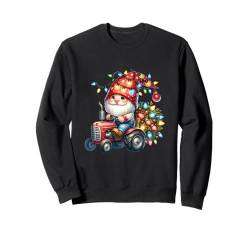 Niedlicher Weihnachtswichtel Traktor Xmas Männer Frauen Mädchen Jungen Kinder Sweatshirt von Christmas Holiday Wear