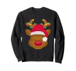 Rentier Jolly Santa Hirsch Weihnachten Herren Damen Kinder Sweatshirt von Christmas Holiday Wear