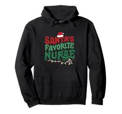 Santas Favourite Nurse Merry Christmas RN Nursing Herren Damen Pullover Hoodie von Christmas Holiday Wear