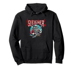 Schlitten Santa Lustig Weihnachten Heavy Metal Musik Männer Frauen Pullover Hoodie von Christmas Holiday Wear