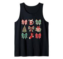 Weihnachtsschleifen, Retro-Stil, für Damen, Mädchen, Kinder Tank Top von Christmas Holiday Wear