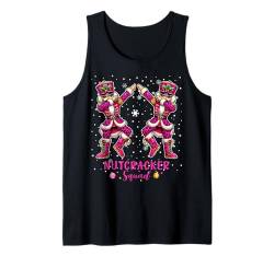 Nussknacker Squad Weihnachten 2024 Schlafanzug Mädchen Damen Tank Top von Christmas Pajamas PJ Kid Girl Xmas Family Matching