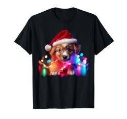 Niedliches Baby-Welpen-Tier, Weihnachtshund, Grafik T-Shirt von Christmas Puppy Matching Family Graphics