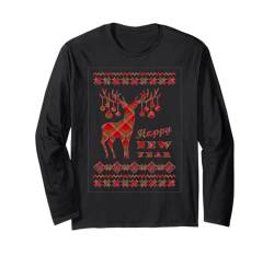 Süßes Rentier Merry Xmas - Merry Christmas - Happy New Year Langarmshirt von Christmas Reindeer - Merry Xmas