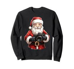 Weihnachtsmann Fotograf Kameramann Fotograf Xmas Pyjama Sweatshirt von Christmas Santa's Hobbies Style