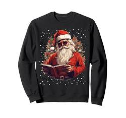 Weihnachtsmann Lesebuch Bücherwurmleser Bookish Christmas Sweatshirt von Christmas Santa's Hobbies Style