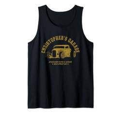 Christopher's Garage Hotrod Design für den Namen Christopher Tank Top von Christopher's Hotrod Designs for Name Christopher