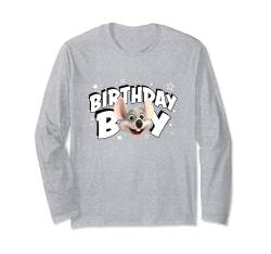 Chuck E. Cheese Birthday Boy Celebration Chuck Face Logo Langarmshirt von Chuck E. Cheese