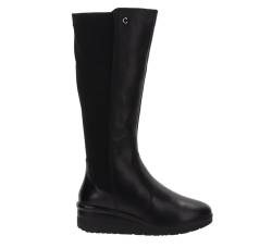 Cinzia Soft - Damenstiefel aus Leder und Stoff, Schwarz , 40 EU von Cinzia Soft